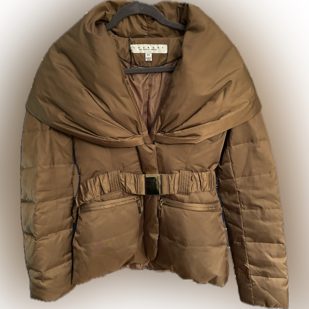 Laundry by Shelli Segal - Down Puffer Coat with Oversized Hood (XS)